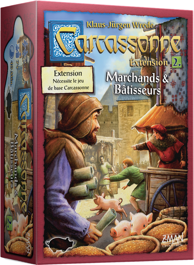 Carcassonne : Marchands et Bâtisseurs (extension 2.)
