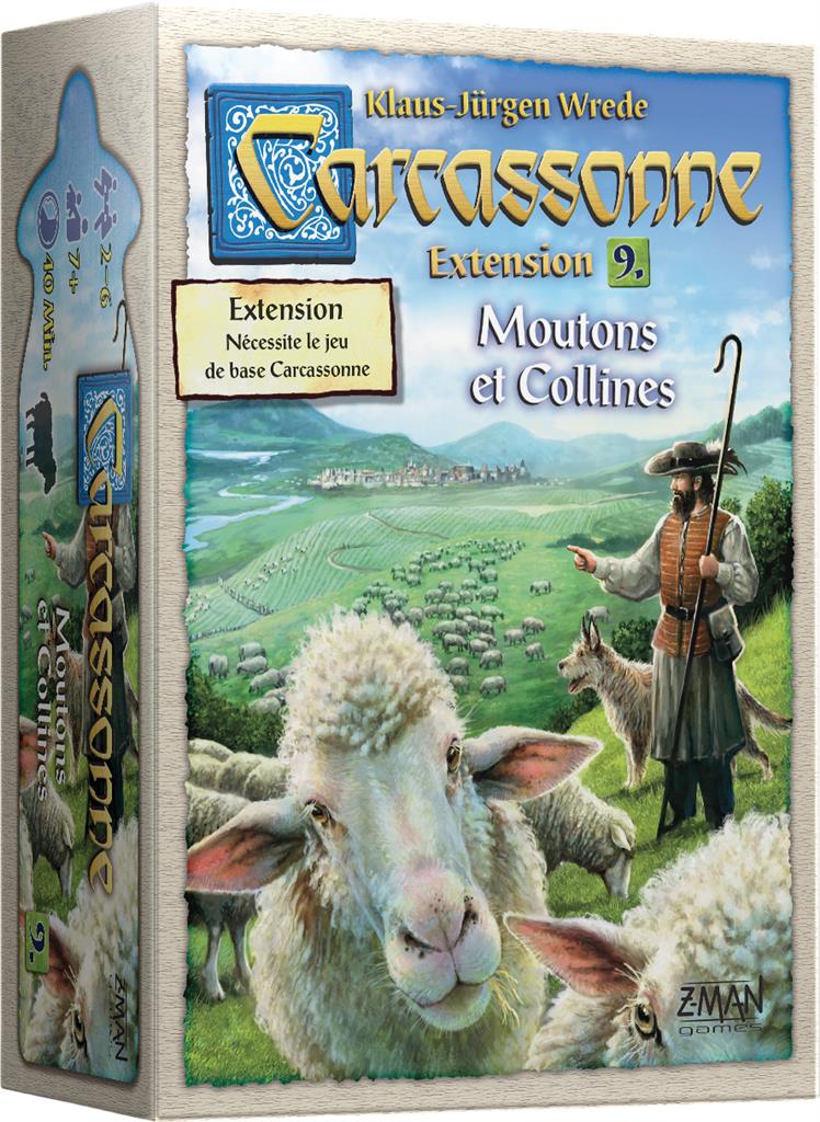 Carcassonne : Moutons et Collines (extension 9.)