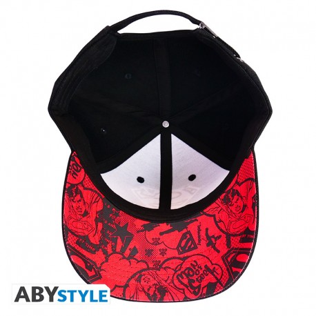 dc-comics-casquette-noire-logo-superman-x2++