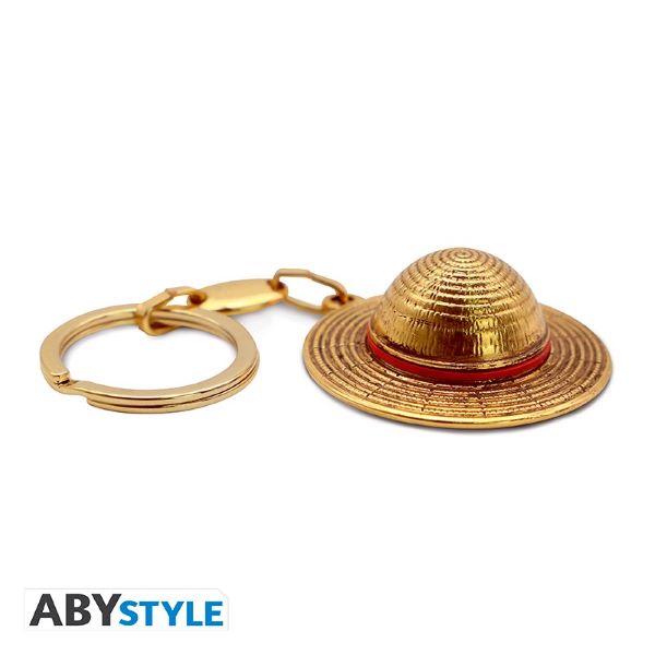 one-piece-porte-cles-3d-chapeau-de-paille-made-in-france-x4+2