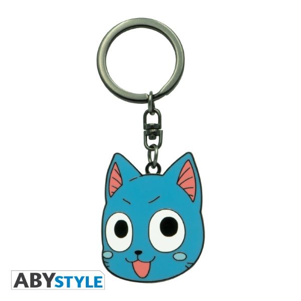 fairy-tail-porte-cles-tete-happy-x4+1
