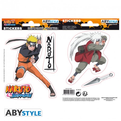 NARUTO SHIPPUDEN - Stickers - 16x11cm/ 2 planches - Naruto/Jiraiya