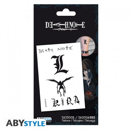 DEATH NOTE - Tatouages - 15x10cm