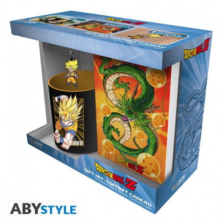DRAGON BALL - coffret Mug 320ml + porte-cles PVC + Cahier Shenron