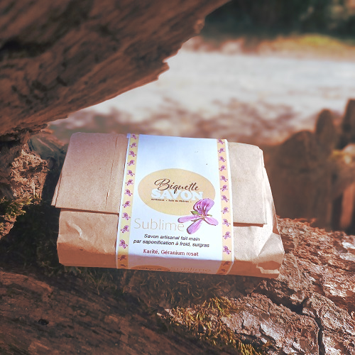 Sublime dans son emballage compostable, au beurre de karité et macérât de calendula, 100% bio