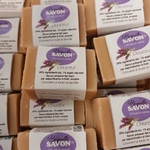 Mini savon à la lavande de 25g, au lait de chèvre, idéal pour les courts séjours en dehors de la maison