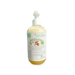 flacon de 500 millilitres de gel douche senteur menthe avec du lait de chèvre, biologique