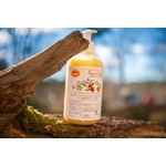 Gel douche au lait de chèvre et senteur orange douce, flacon pompe de 500 millilitres