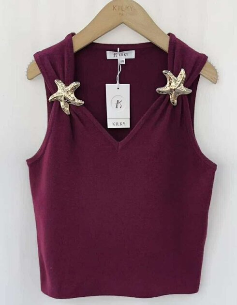 Débardeur En Velours Bordeaux J.Crew - Taille 00, Neuf Avec étiquettes