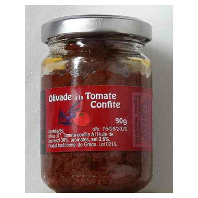 Olivade Bio à la Tomate Confite 130g