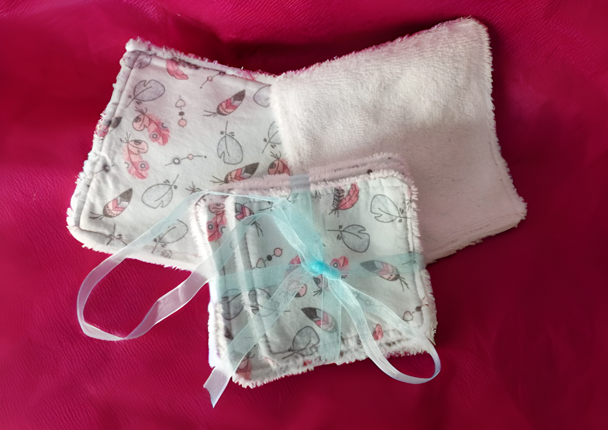 coton réutilisable plume