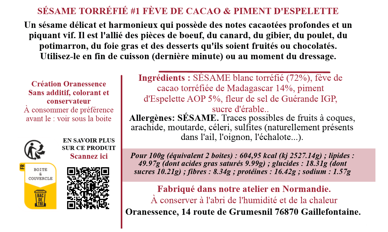 sesame espelette