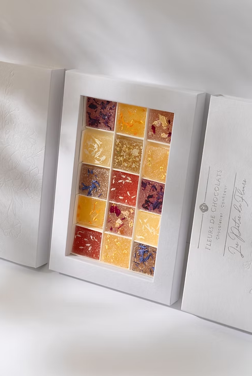 coffret eclosion fleurs de chocolat