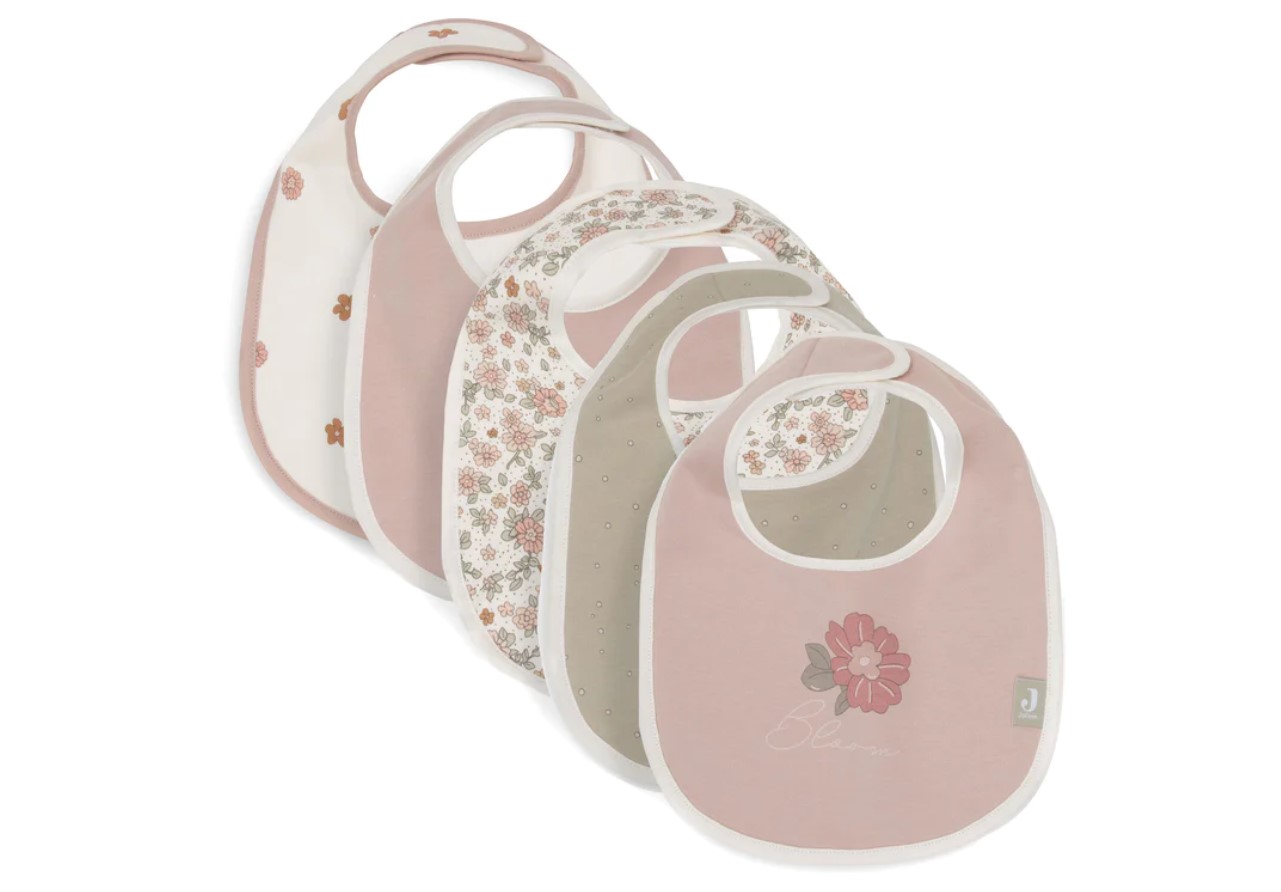 Bavoir retro flowers 5unités 1