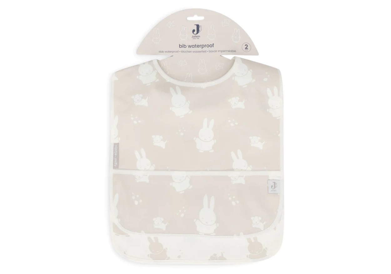 Bavoir imperméable miffy 2unites nougat 2
