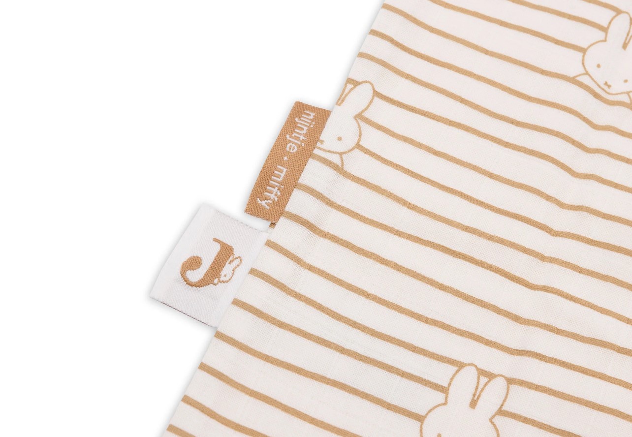 Gigoteuse Gaze de Coton 90cmMiffy Stripe - Biscuit 3