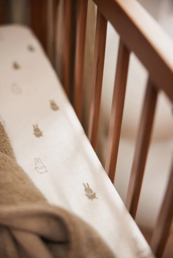 Drap-housse Jersey 40 50x80 90cm Happy Miffy Olive Green 5