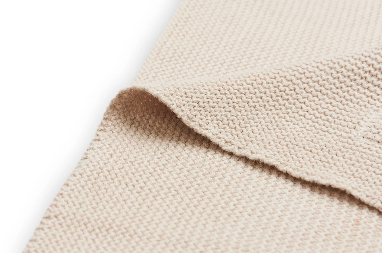 Couverture Berceau 75x100cm Basic Knit Nougat 3