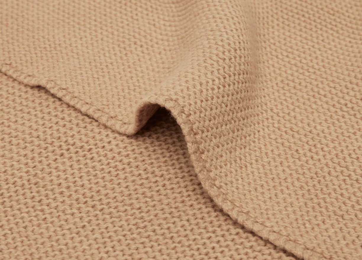 Couverture Berceau 75x100cm Basic Knit Biscuit 5