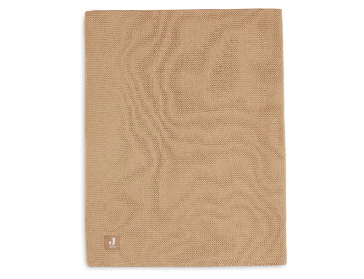Couverture Berceau 75x100cm Basic Knit Biscuit 1