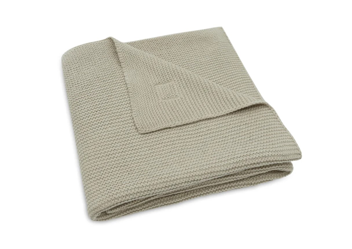 Couverture Berceau 75x100cm Basic Knit Olive Green 3