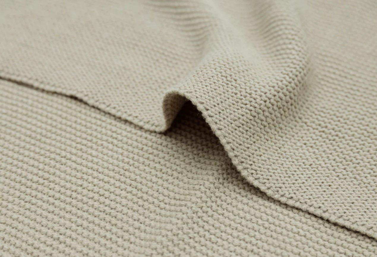 Couverture Berceau 75x100cm Basic Knit Olive Green 4