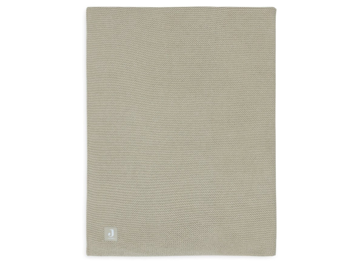 Couverture Berceau 75x100cm Basic Knit Olive Green 1