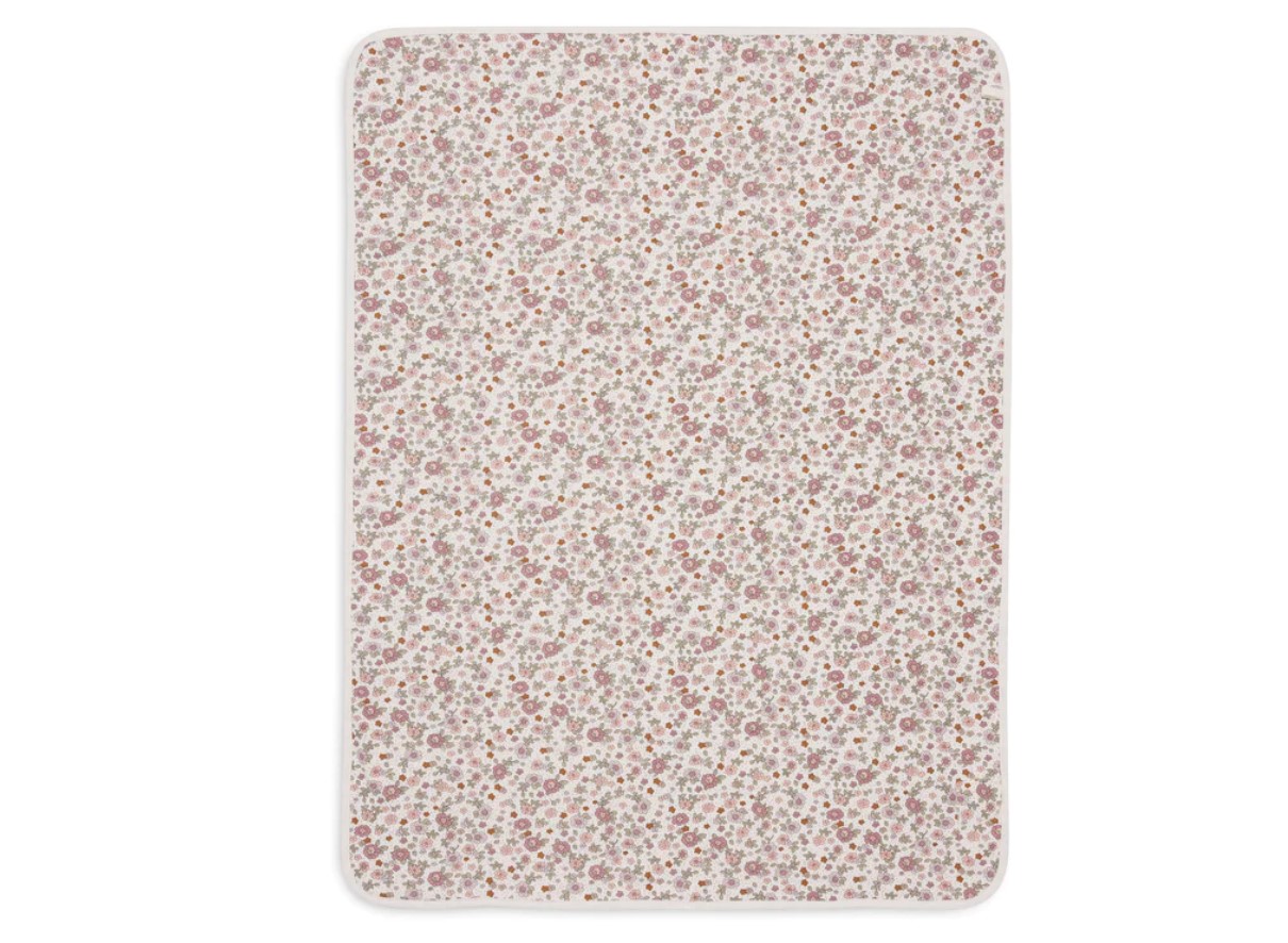 Couverture Berceau Jersey 75x100cm - Retro Flowers 2