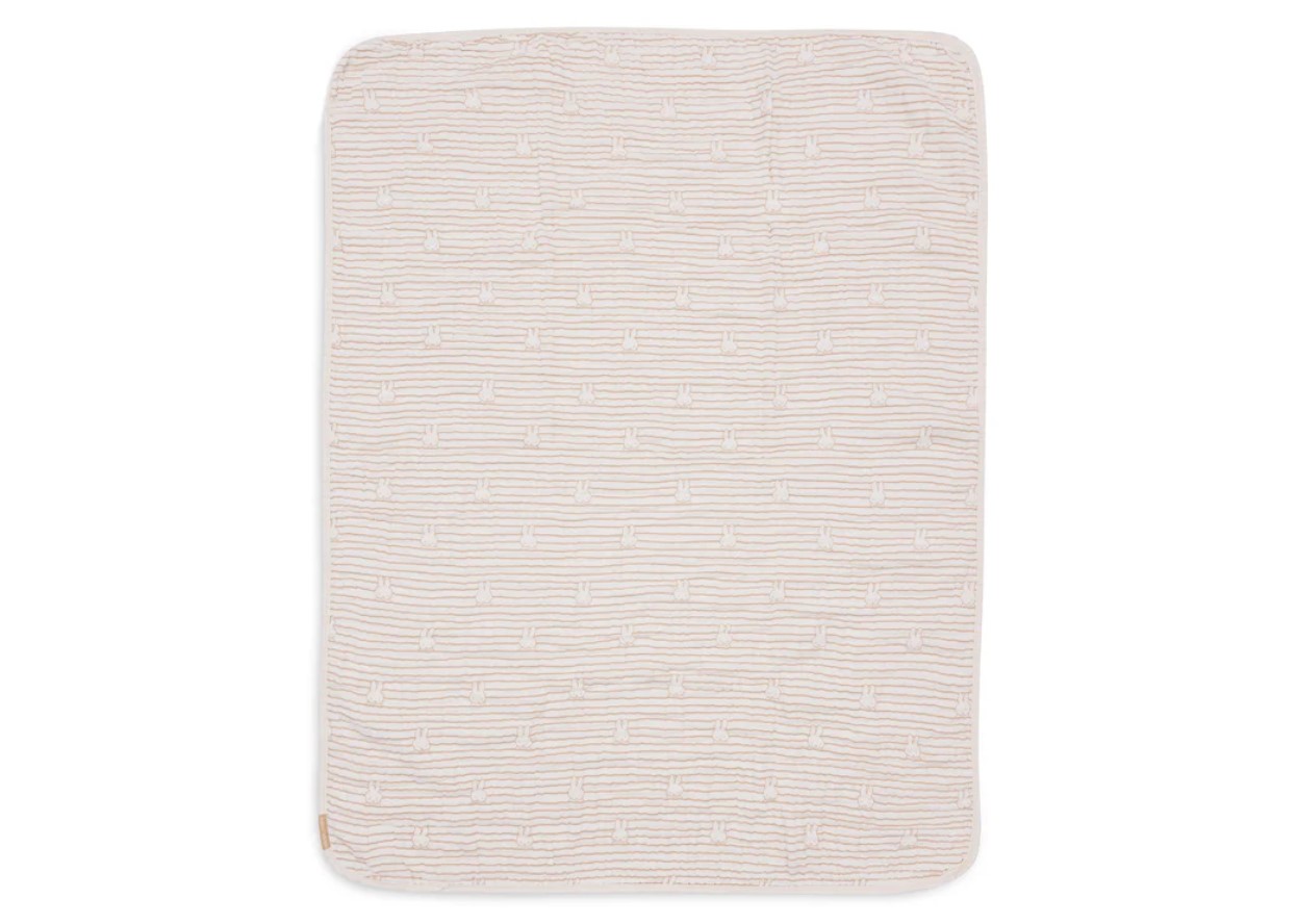 Couverture Berceau 75x100cm Miffy Stripe - Biscuit 2