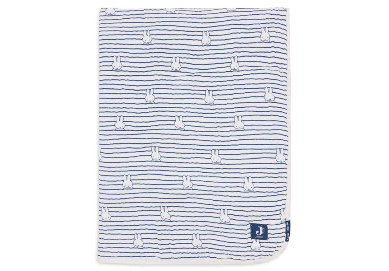 Couverture Berceau 75x100cm Miffy Stripe - Navy 1