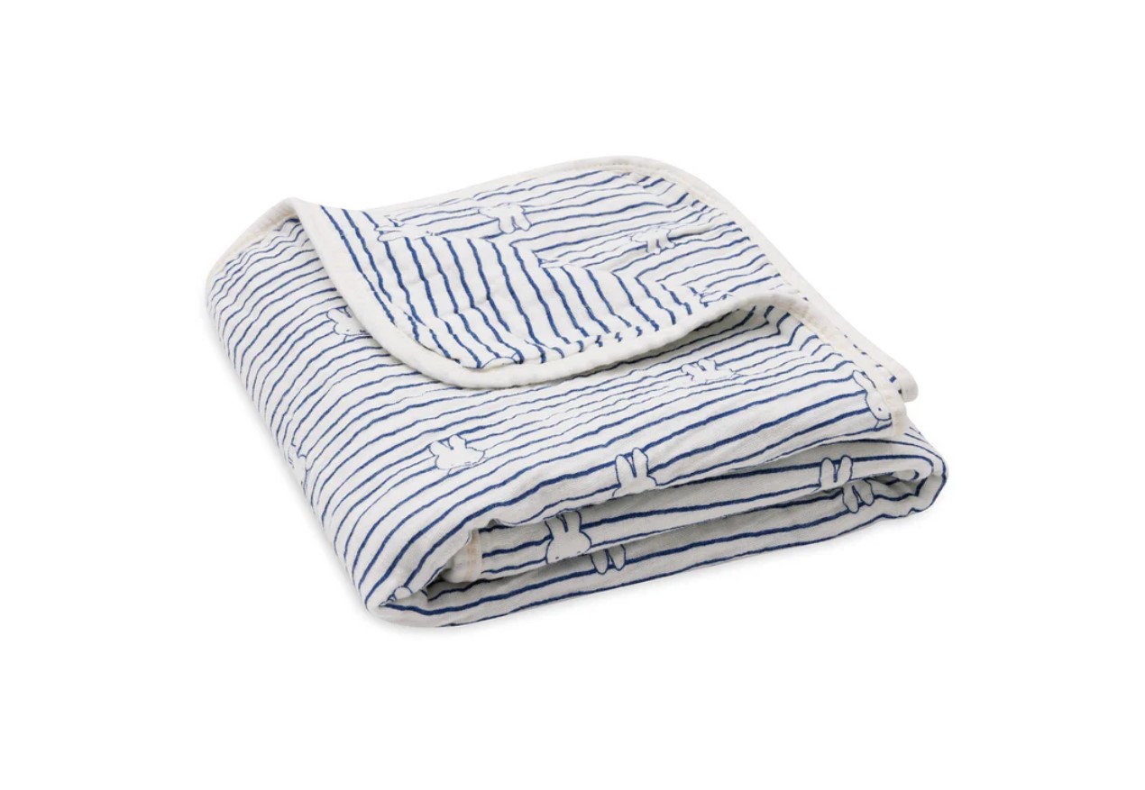 Couverture Berceau 75x100cm Miffy Stripe - Navy 4
