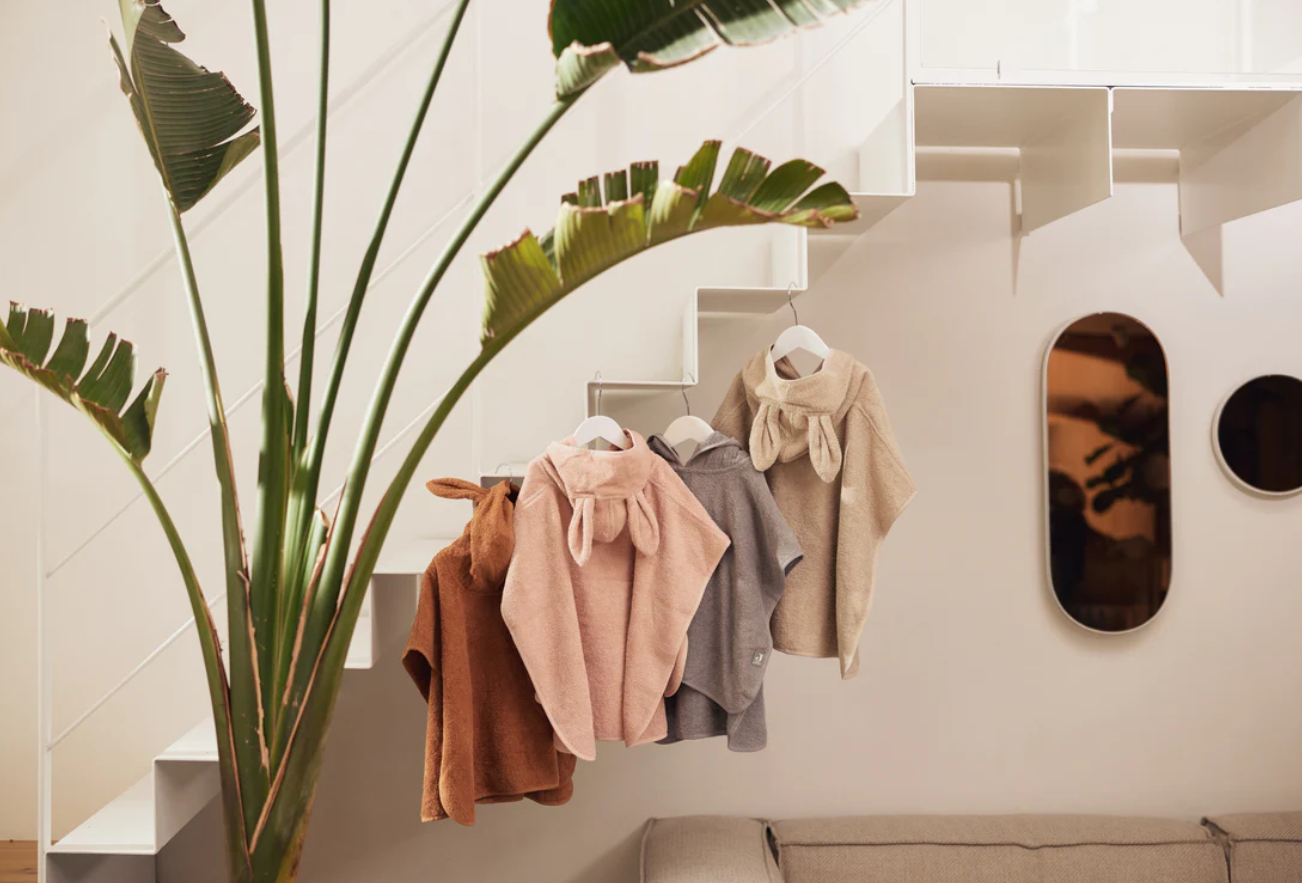 Poncho de bain nougat 3