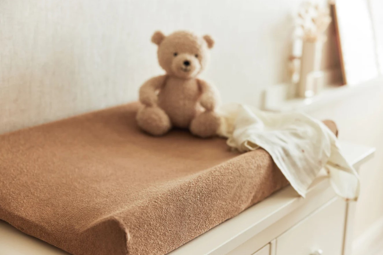Housse Matelas à Langer Éponge 50x70cm - Biscuit 2