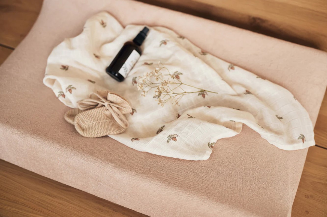 Housse Matelas à Langer Éponge 50x70cm - Wild Rose 2