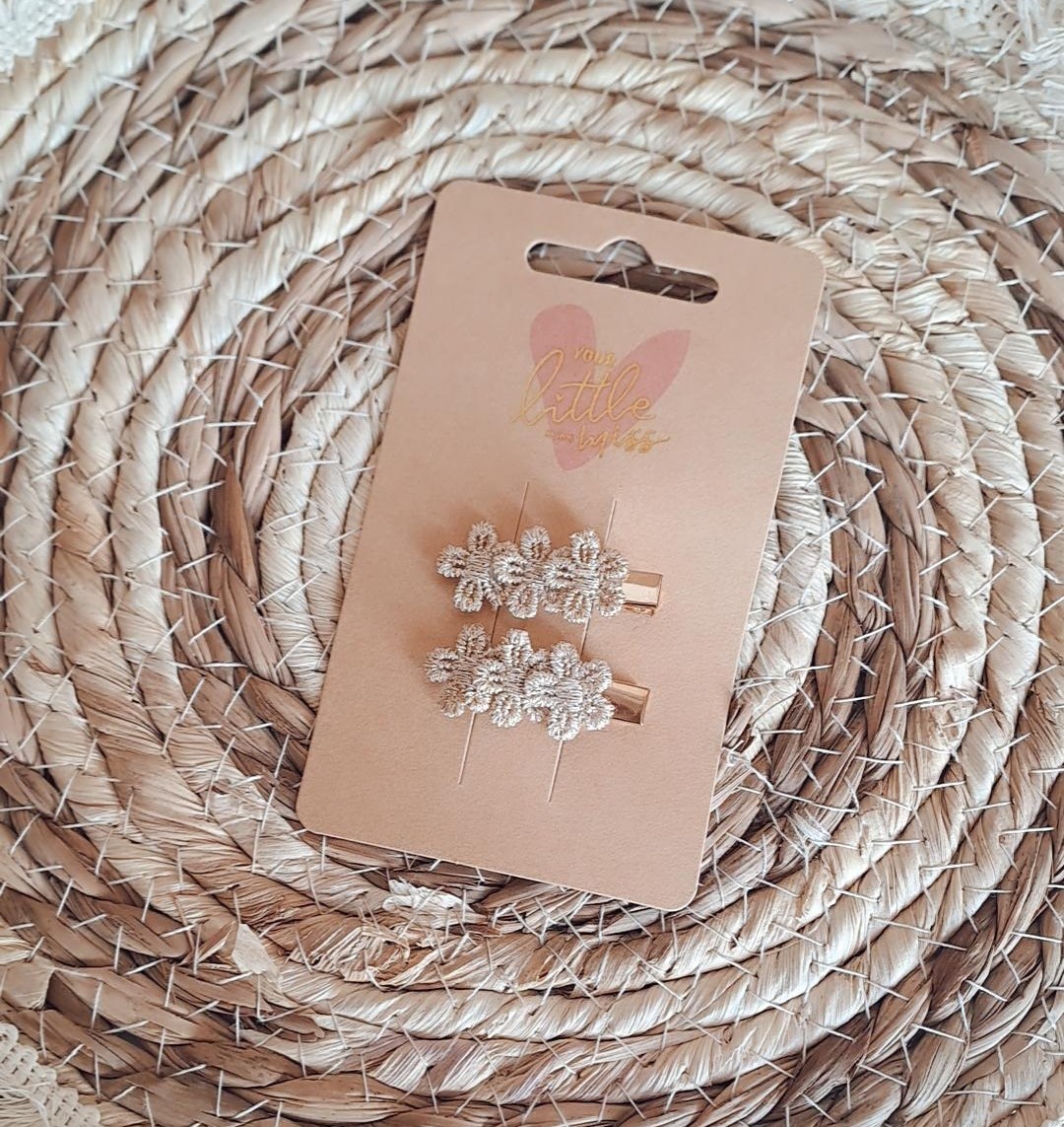 Pince doré fleur 2