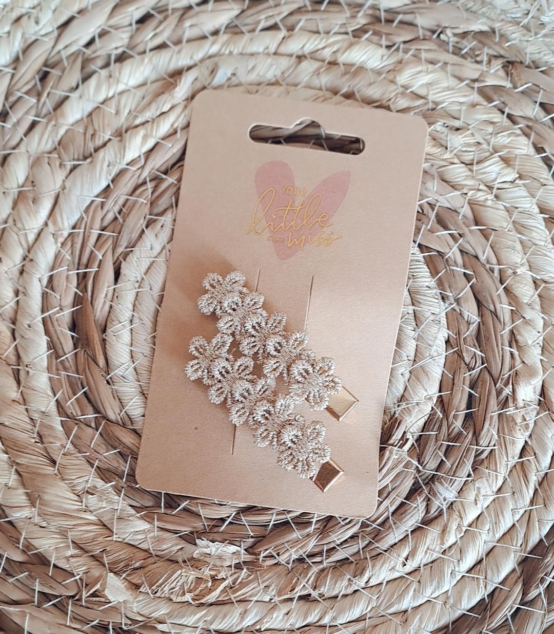 Pince doré fleurs 5