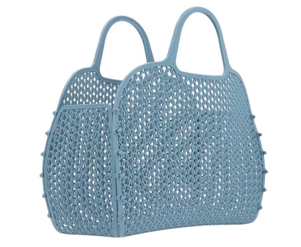 Sac de plage vintage bleu 2