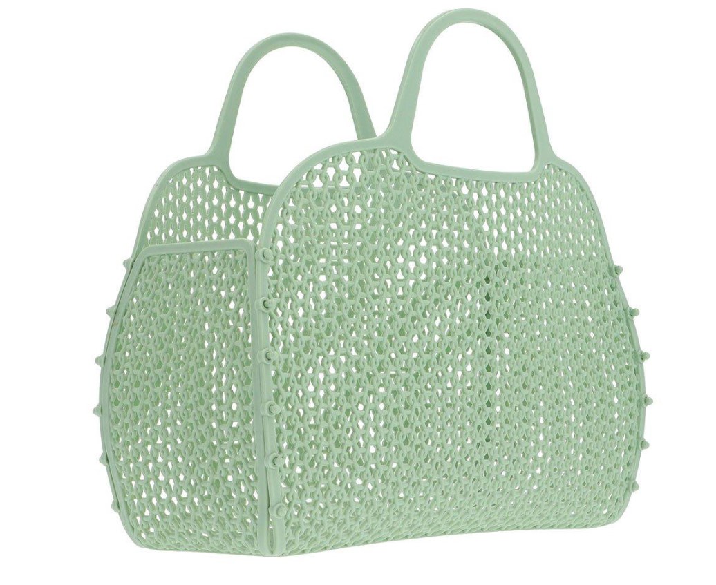 Sac de plage vintage sage 2