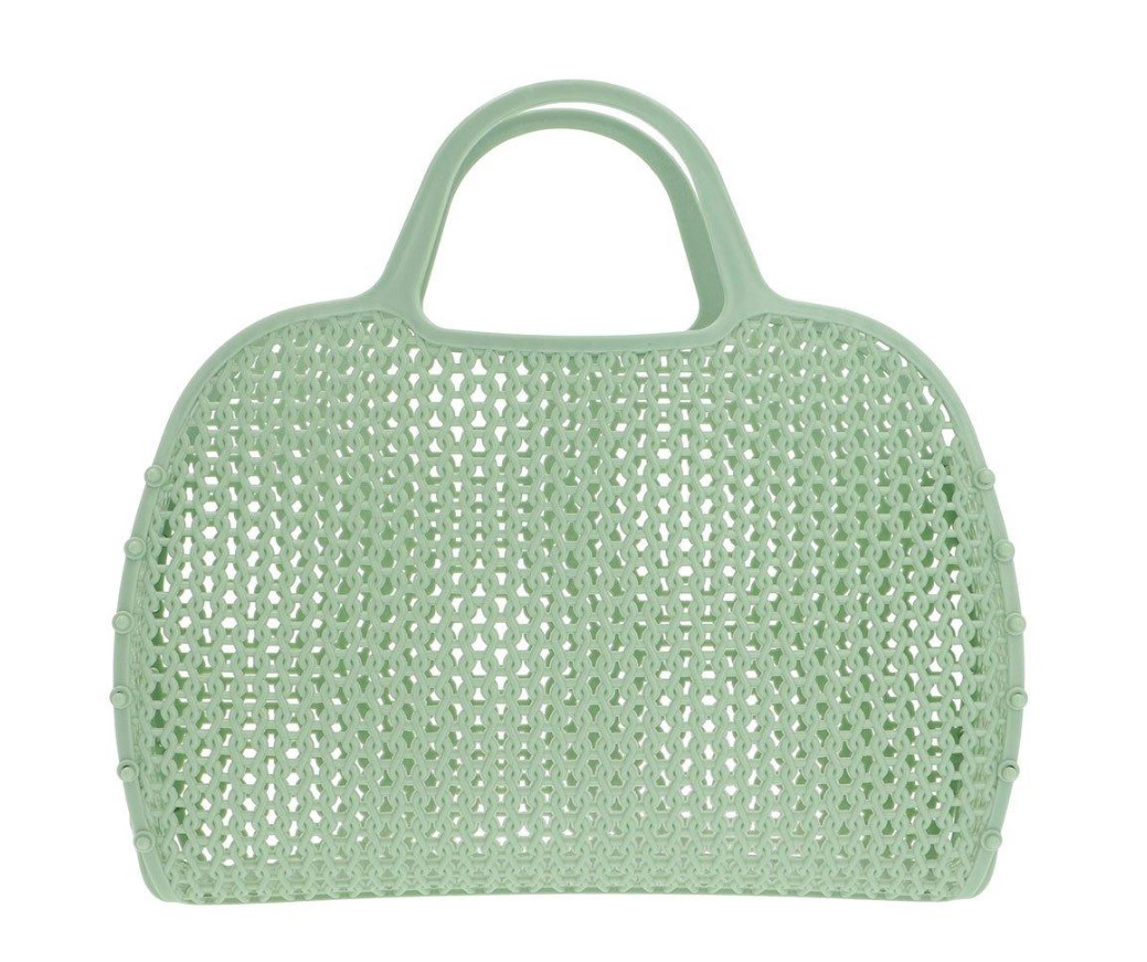Sac de plage vintage sage 1