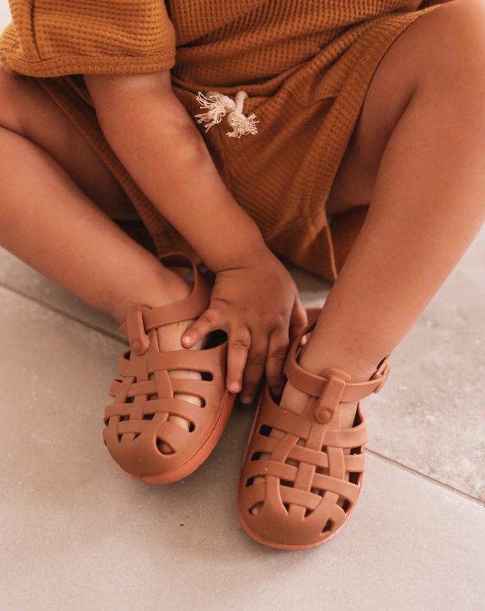 Chaussures de plage orange rouille 4