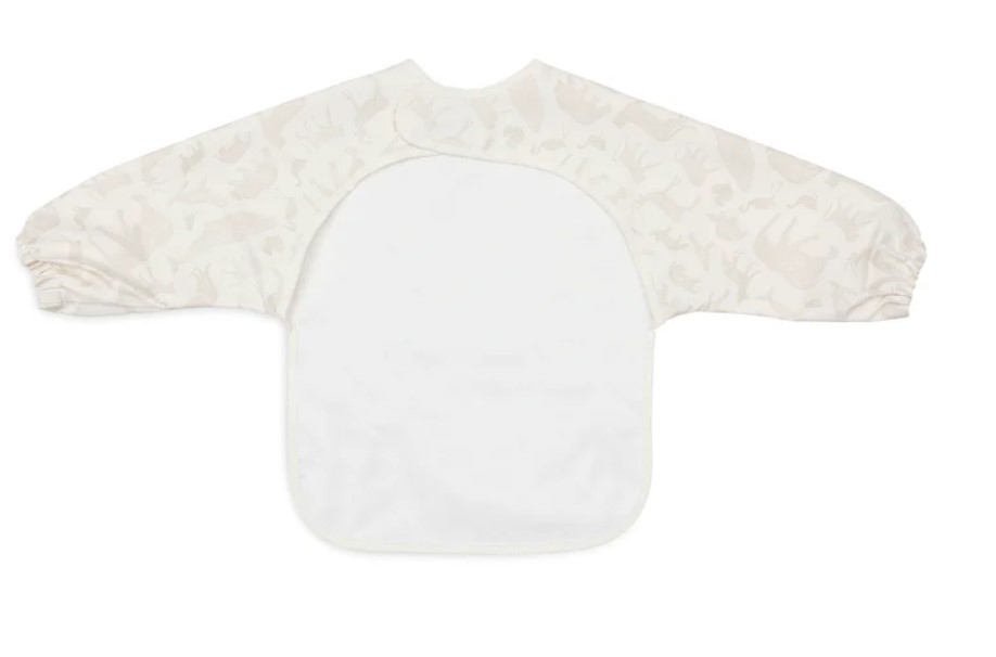 Bavoir à Manches Imperméable - Animals nougat 2
