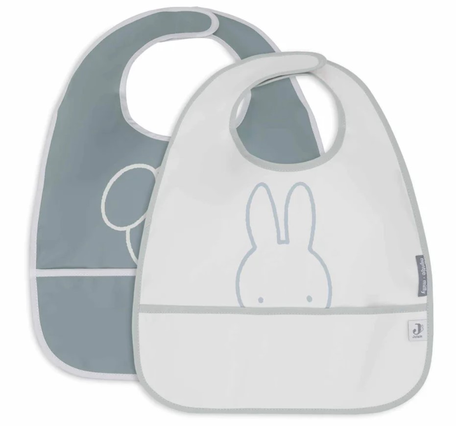 bavoir imperméable miffy peekaboo sea green 1