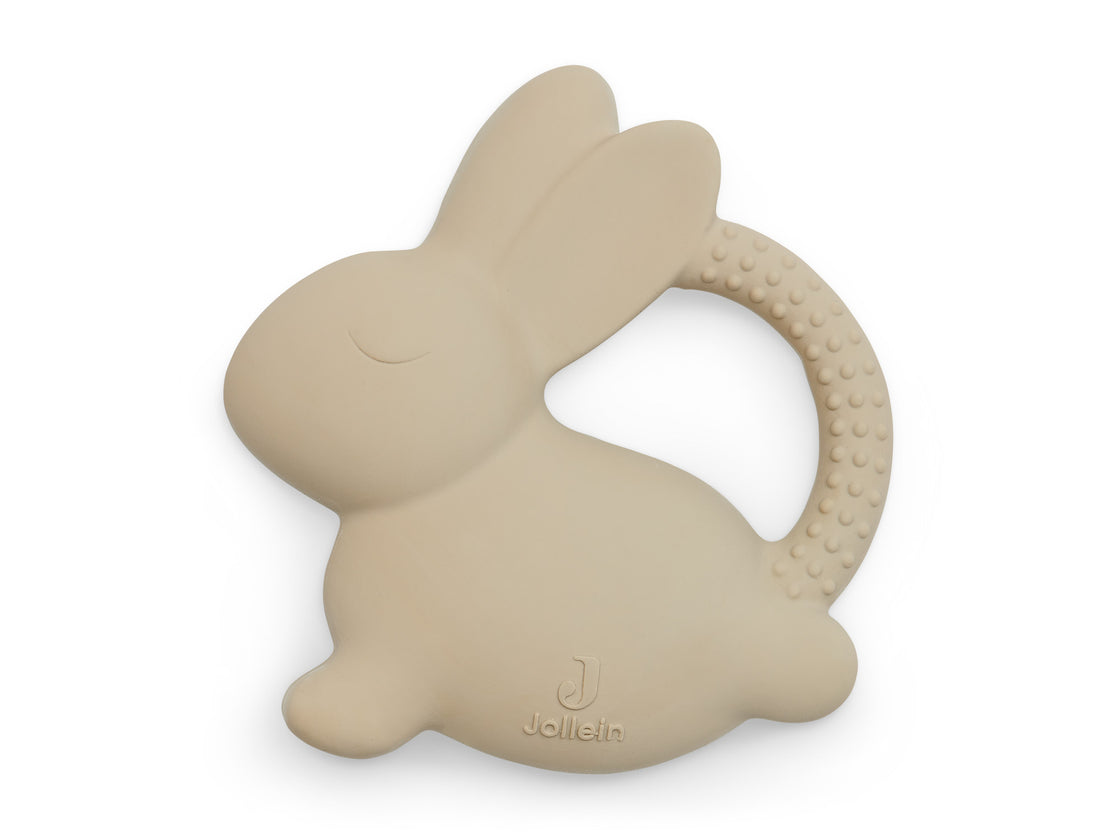 Anneau de dentition en caoutchouc Bunny - Nougat 1