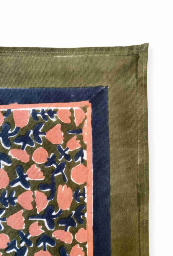 Petit foulards manika tulipe vert 3