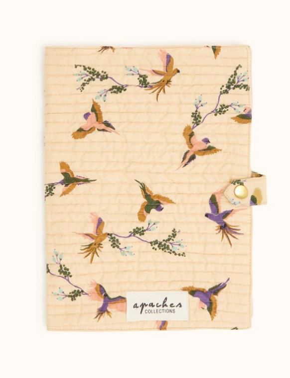 Protège carnet de santé cerisier kaki 1