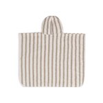 Poncho de Bain Stripe Éponge - Olive Green - GOTS 2