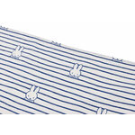 Lange Gaze de Coton Small 70x70cm Miffy Stripe - Navy - 3 Unités 2