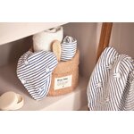 Lange Gaze de Coton Small 70x70cm Miffy Stripe - Navy - 3 Unités 3