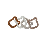 Jeu d'anneaux Silicone 20x7x1cm - Teddy Bear 1
