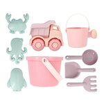 Jeux de plage seau rose 1